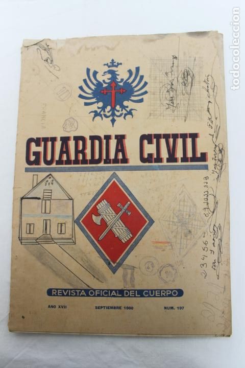 Militaria: GUARDIAL CIVIL N&ordm; 197, SEPT 1960, REVISTA OFICIAL DEL CUERPO