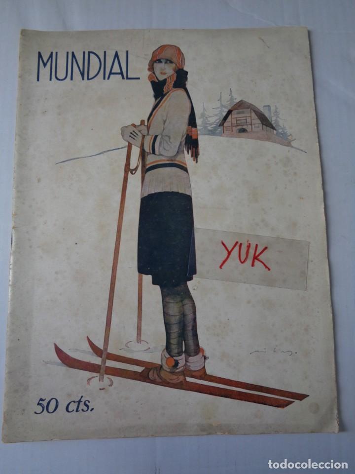 Militaria: REVISTA MUNDIAL 1923 - FRANCO - ALFONSO XIII - MEDALLAS EN DARQUEBDANI - ARMADA EN EL FERROL ...