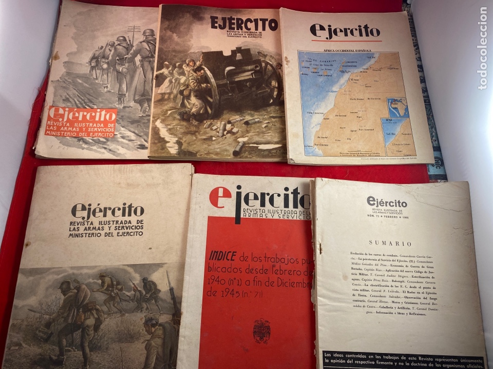 Military Antiques: Lote de 6 revistas del ej&eacute;rcito