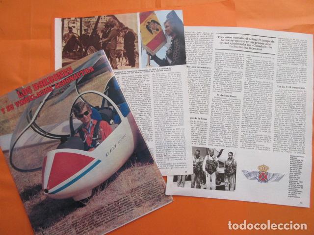 Militaria: ARTICULO 1987 - LOS BORBONES Y LA AERONAUTICA REY JUAN CARLOS - TAMA&Ntilde;O 22,5 x 30 CM HOJA - 5 PAG