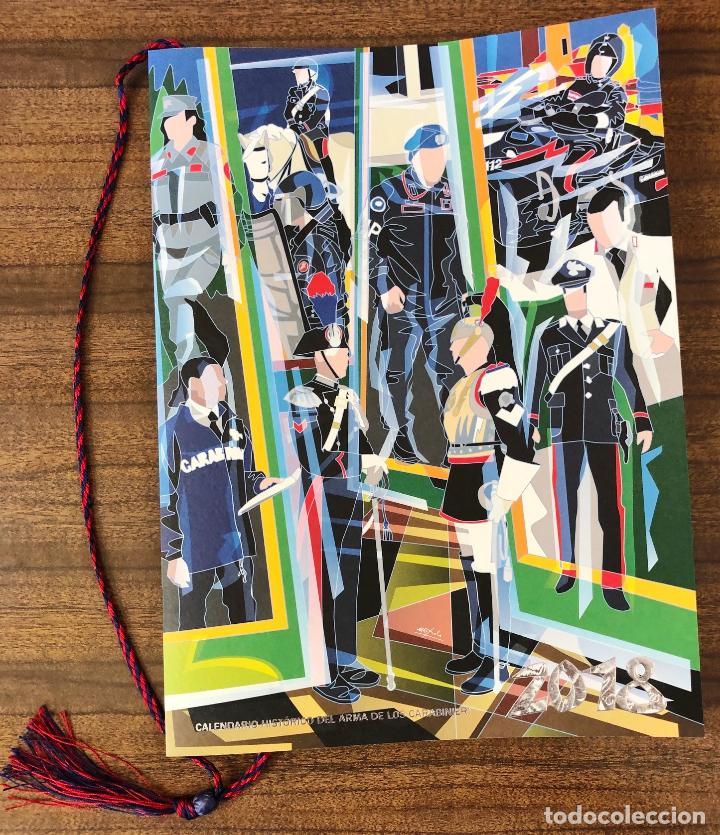 Militaria: Calendario Hist&oacute;rico del Arma de los Carabinieri a&ntilde;o 2018.