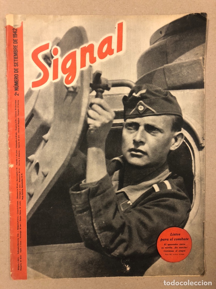 Militaria: SIGNAL 2&ordm; N&Uacute;MERO DE SEPTIEMBRE 1942. ANTIGUA REVISTA DE PROPAGANDA NAZI DURANTE LA II GUERRA MUNDIAL