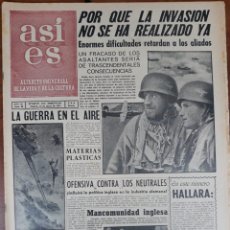 Militaria: ASI ES PERIODICO , AÑO II, NUM 60, MAYO 1944. Lote 216673362