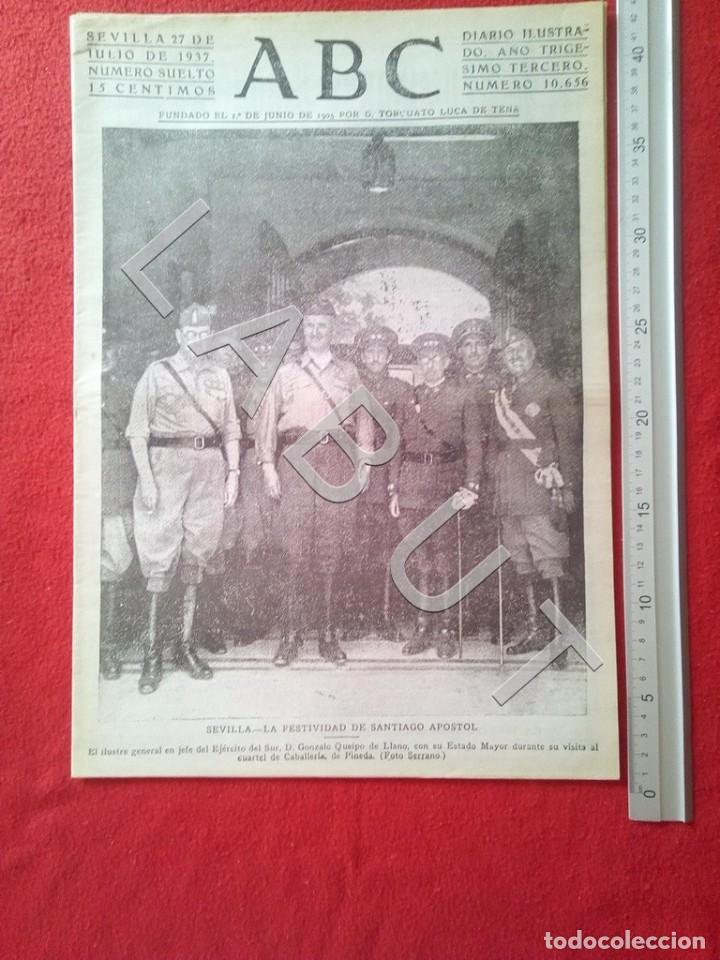 Militaria: ABC SEVILLA 27 JULIO 1937 GUERRA CIVIL FACSIMIL X12