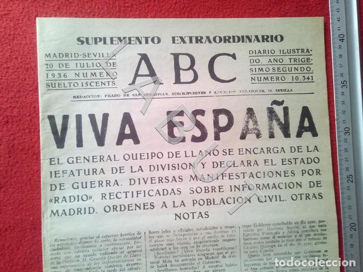 Militaria: ABC SUPLEMENTO 20 JULIO 1936 GUERRA CIVIL FACSIMIL X12