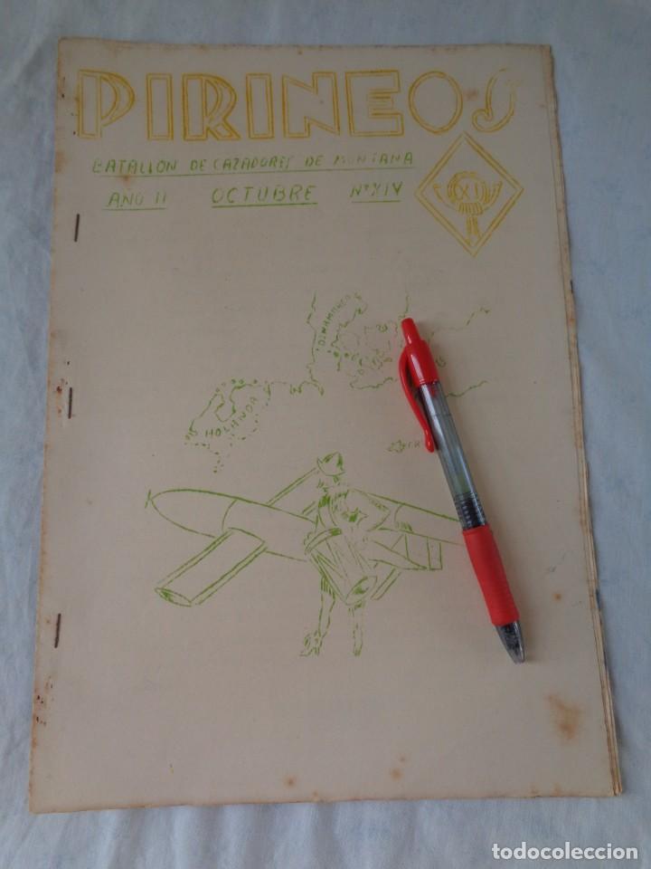 Militaria: REVISTA PIRINEOS - batallon CAZADORES MONTA&Ntilde;A NUMERO 14 - OCOTUBRE 1950