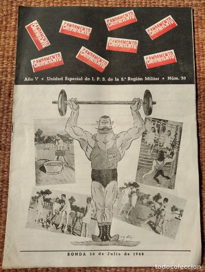 Militaria: CAMPAMENTO - UNIDAD ESPECIAL DE LA I.P.S. DE LA 2&ordf; ZONA - N&ordm; 30 - 1948
