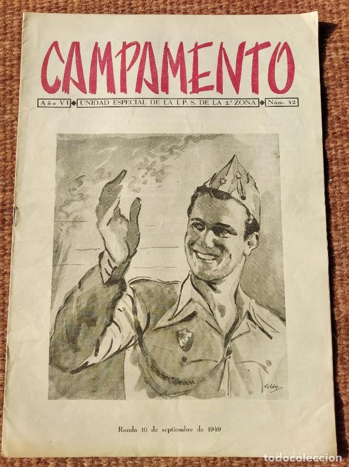 Military Antiques: CAMPAMENTO - UNIDAD ESPECIAL DE LA I.P.S. DE LA 2&ordf; ZONA - N&ordm; 42 - 1949