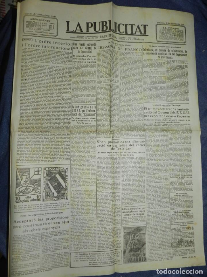 Militaria: (MF) LA PUBLICITAT - 30 DESEMBRE 1936 A MEXIC EXPULSEN PER INDESITJABLE UN REPRESENTANT DE BURGOS