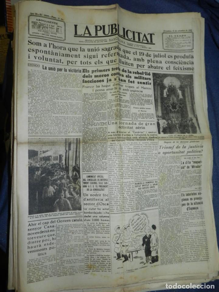 Militaria: (MF) LA PUBLICITAT - 25 SETEMBRE 1936 ELS PRIMERS TRETS DE LA REBEL&middot;LIO DELS MOROS CONTRA MILITARS