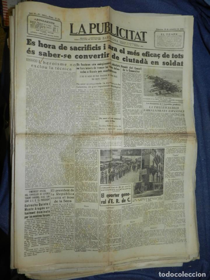 Militaria: (MF) LA PUBLICITAT - 30 SETEMBRE 1936 ES HORA DE SACRIFICIS PER CONVERTIR-SE EN SOLDAT