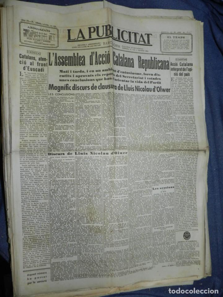 Militaria: (MF) LA PUBLICITAT - 15 JUNY 1937 ASSEMBLEA D'ACCI&Oacute; CATALANA REPUBLICANA, LLUIS NICOLAU D'OLWER
