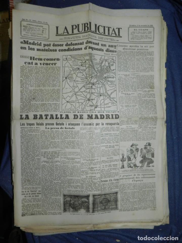 Militaria: (MF) LA PUBLICITAT - 13 NOVIEMBRE 1936 LA BATALLA DE MADRID GENERAL MIAJA