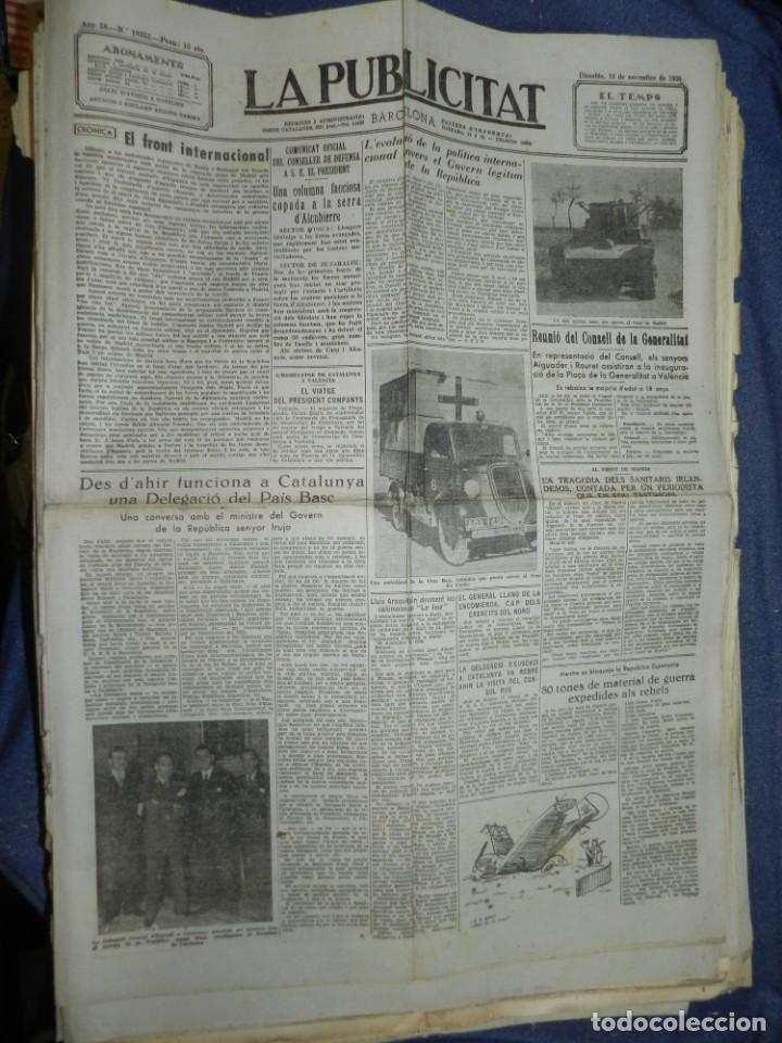 Militaria: (MF) LA PUBLICITAT - 14 NOVIEMBRE 1936 UN DELS NOSTRES TANC AL FRONT DE MADRID, FRONT INTERNACIONAL