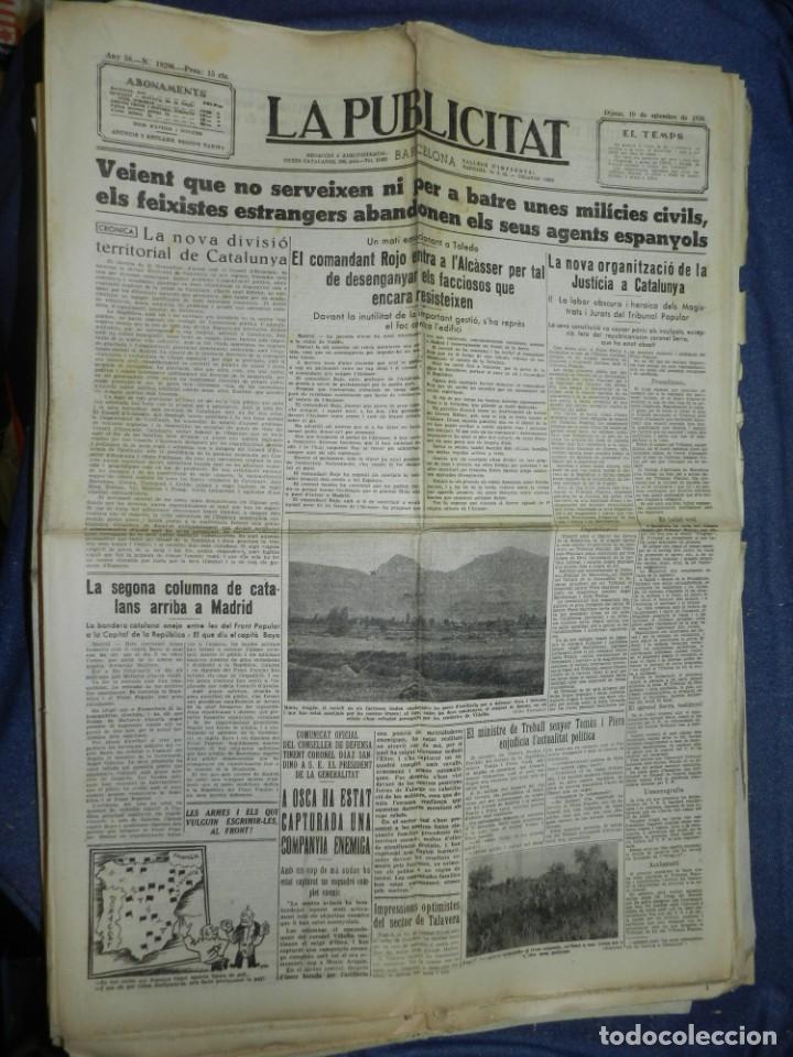 Militaria: (MF) LA PUBLICITAT 10 SETEMBRE 1936 COMANDANT ROJO ENTRA A L'ALCASSER PER DESENGANYAR ELS FICCIOSOS
