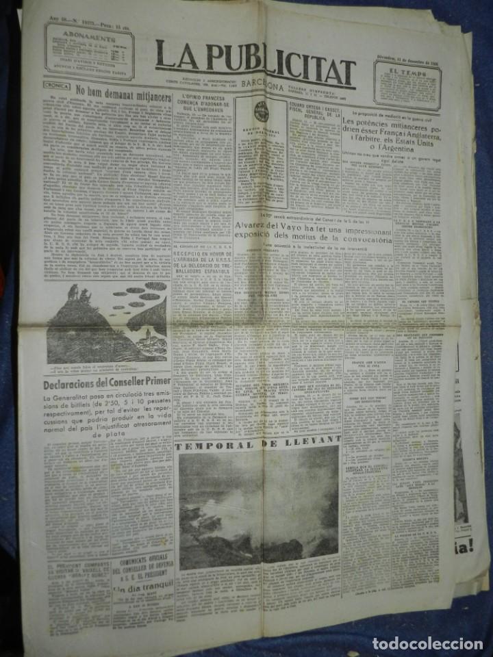 Militaria: (MF) LA PUBLICITAT 11 DESEMBRE 1936 EL PRESIDENT COMPANYS VISITAR VAIXELL DE GUERRA MANENDEZ NU&Ntilde;EZ