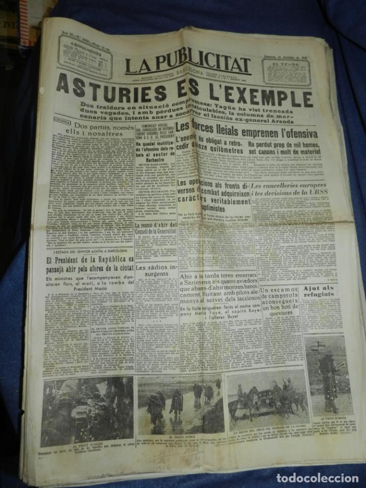Militaria: (M) LA PUBLICITAT 21 OCTUBRE 1936 ASTURIES ES L'EXEMPLE DEL FACCI&Oacute;S EX-GENERAL ARANDA