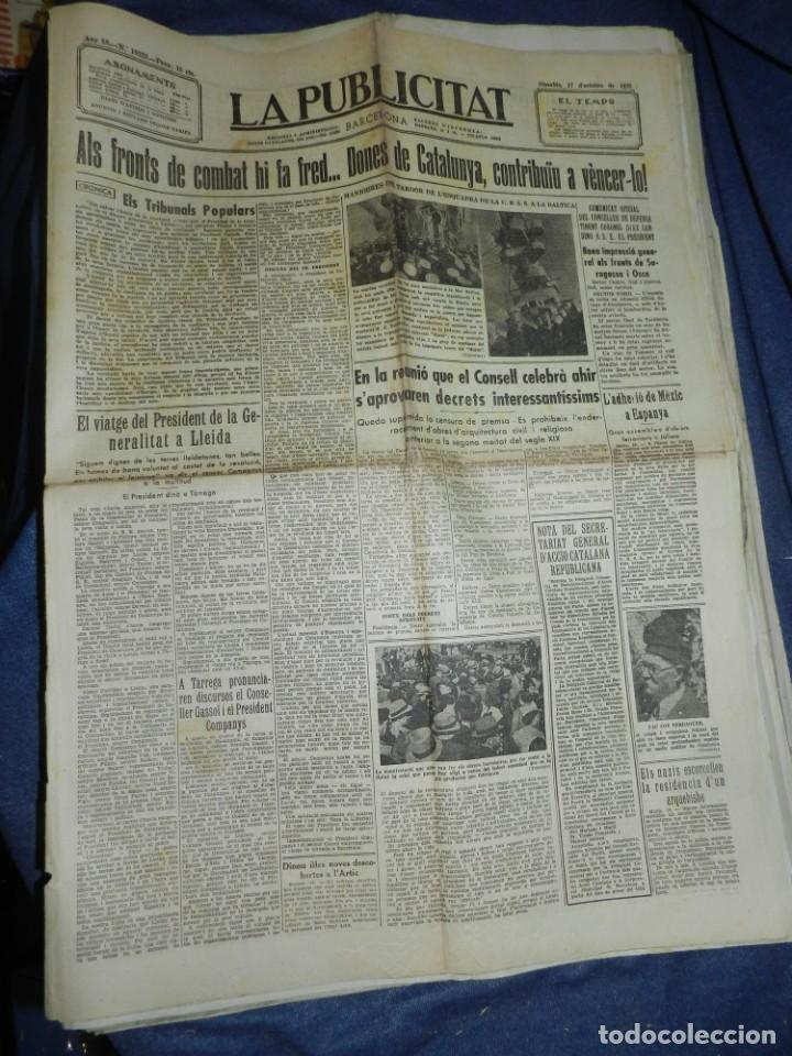 Militaria: (M) LA PUBLICITAT 17 OCTUBRE 1936 ALS FRONTS DE COMBAT HI FA FRED... DONES DE CATALUNYA