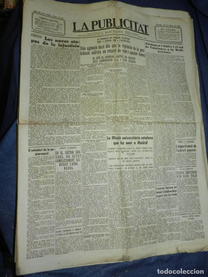 Militaria: (M) LA PUBLICITAT 12 FEBRER 1937 UNA CARTA DE FEDERICO URALES A LARGO CABALLERO ANARQUISTA