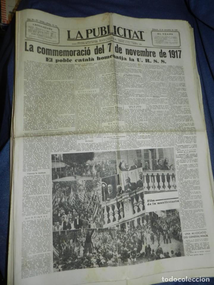 Militaria: (M) LA PUBLICITAT 10 NOVEMBRE 1936 LA COMMEMORACI&Oacute; DEL 7 DE NOVEMBRE DE 1917, HOMENATJA URSS
