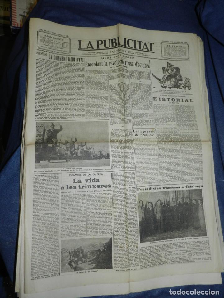Militaria: (M) LA PUBLICITAT 8 NOVEMBRE 1936 LA VIDA A LES TRINXERES FRONT D'OSCA