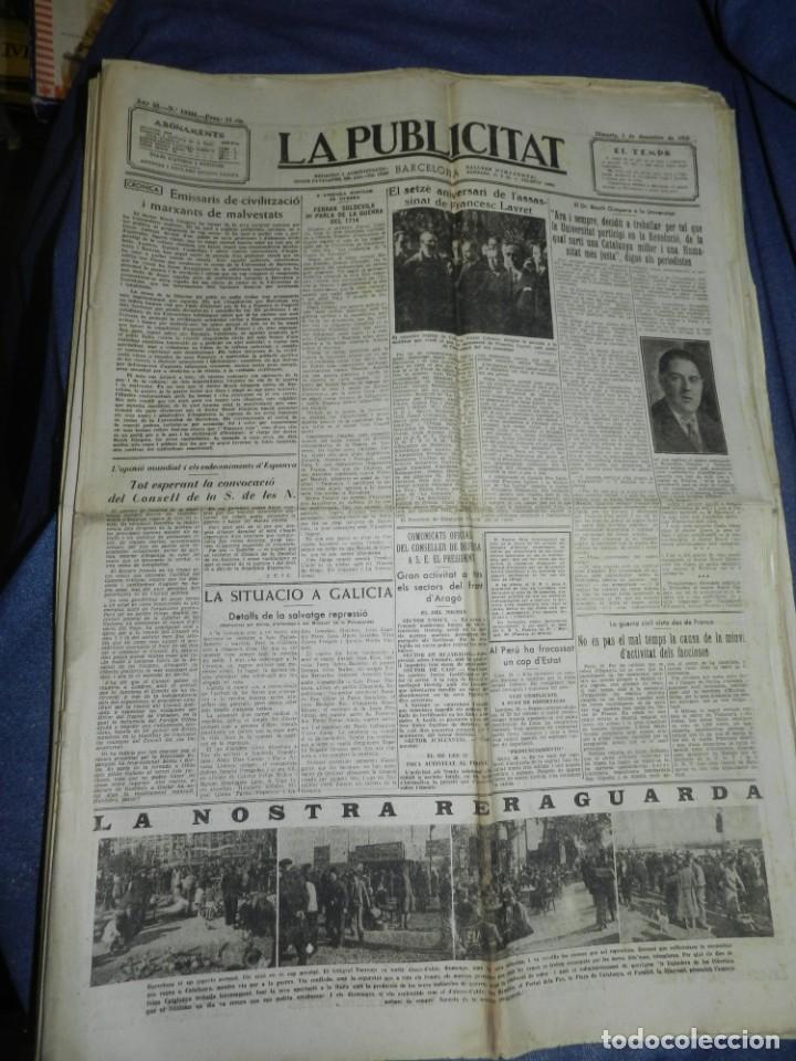 Militaria: (M) LA PUBLICITAT 1 DESEMBRE 1936 EL SETZE ANIVERSARI DE L'ASSASAINAT DE FRANCESC LAYRET