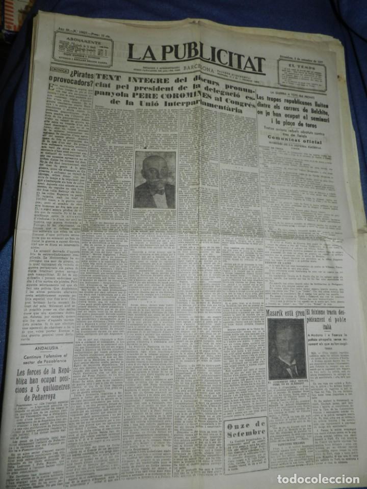 Military Antiques: (M) LA PUBLICITAT 3 SETEMBRE 1937 LES TROPES REPUBLICANES LLUITEN DINTRE ELS CARRERS DE BELCHITE