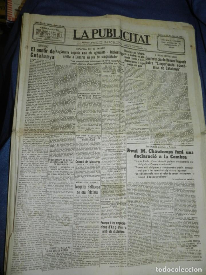 Military Antiques: (M) LA PUBLICITAT 10 MAR&Ccedil; 1938 ESCOLA D'ESTUDIS SOCIALS CONFERENCIA DE RAMON PEYPOCH