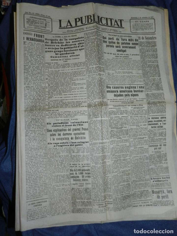 Military Antiques: (M) LA PUBLICITAT 5 SETEMBRE 1937 CONQUISTE DE BELCHITE, MINISTERI DE DEFENSA NACIONAL