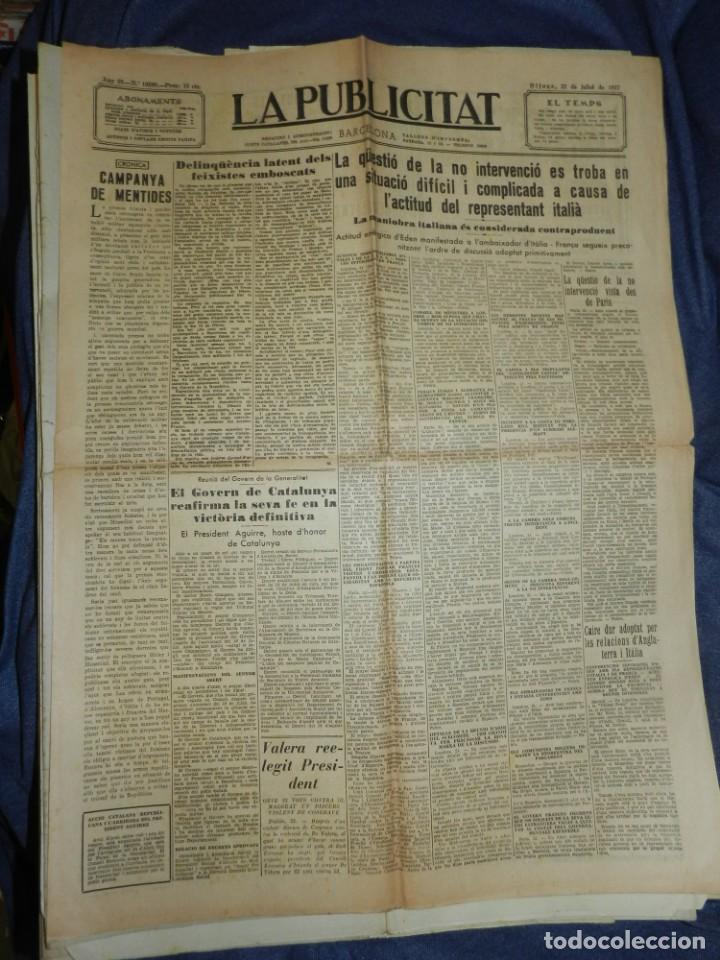 Military Antiques: (M) LA PUBLICITAT 22 JULIOL 1937 DELINQ&Uuml;ENCIA LATENT DELS FEIXISTES EMBOSCATS