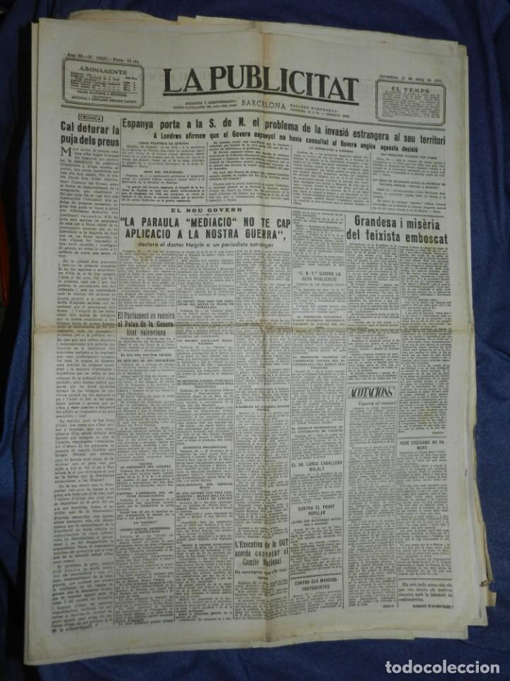 Military Antiques: (M) LA PUBLICITAT 21 MAIG 1937 DR NEGR&Iacute;N LA PARAULA MEDIACIO NO TE CAP APLICACIO A LA GUERRA