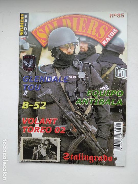 Military Antiques: REVISTA SOLDIERS RAIDS N&ordm; 85. GLENDALE TOU. EQUIPO ANTIBALA. TDKC101