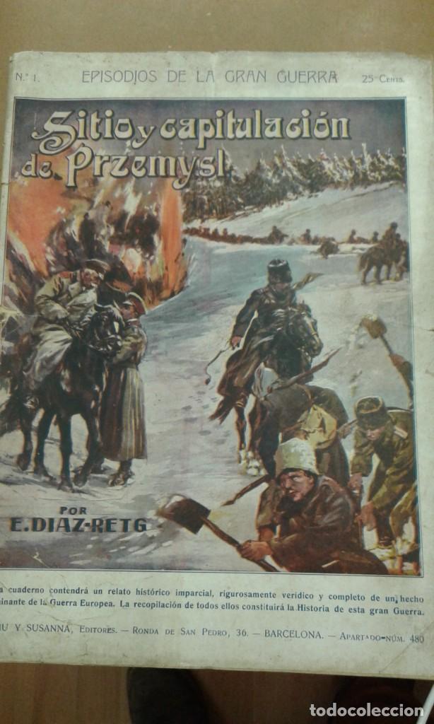 Militaria: Episodios de La Gran Guerra. Del 1 al 20 seguidos y del 41 al 65 tambien total 44 unidades del1914-