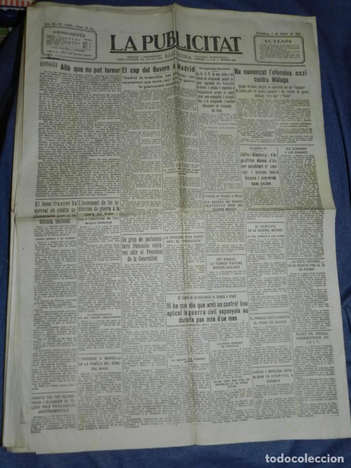 Militaria: (M) LA PUBLICITAT 5 FEBRER 1937 HA COMEN&Ccedil;AT L'OFENSIVA NAZI CONTRA MALAGA