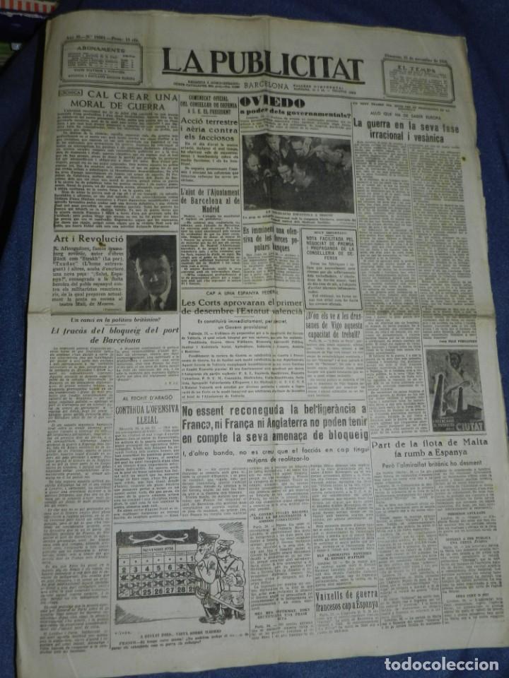 Militaria: (M) LA PUBLICITAT 25 NOVEMBRE 1936 OVIEDO A PODER DELS GOVERNAMENTALS?