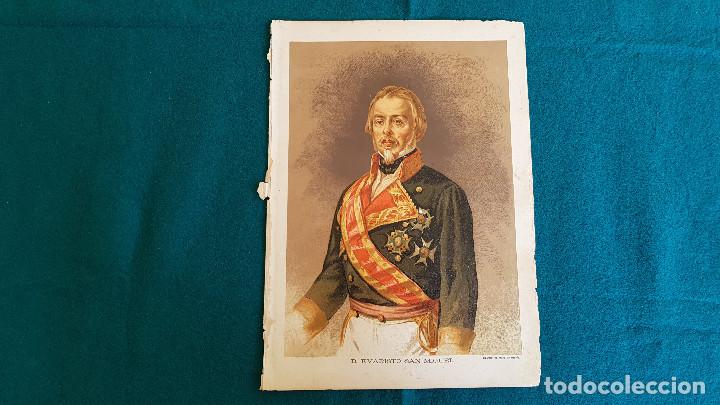 Militaria: LITOGRAFIA MILITAR D. EVARISTO SAN MIGUEL (HISTORIA DE LA GUERRA CIVIL) - RW