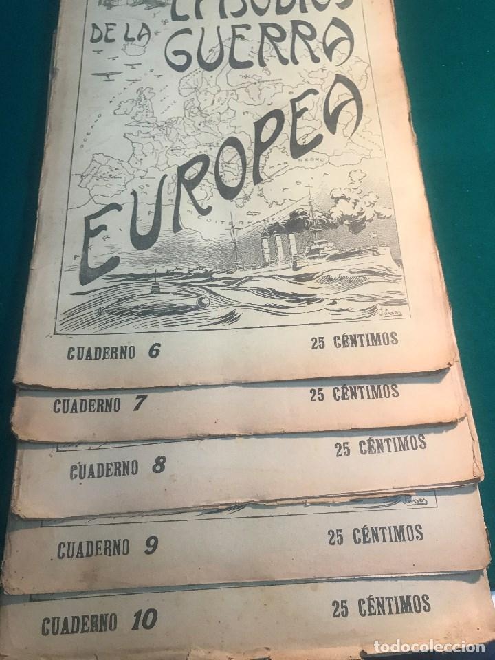 Military Antiques: 382 - 5 PERIODICOS DE LA GUERRA EUROPEA -REVISTAS DEL N&ordm; 6 al 10 DE 1.914-18 EDT- J.PEREZ CARRASCO