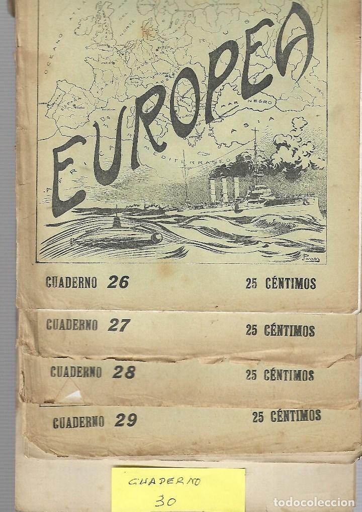 Military Antiques: 382 - 5 PERIODICOS DE LA GUERRA EUROPEA -REVISTAS DEL N&ordm; 26 al 30 DE 1.914-18 EDT- J.PEREZ CARRASCO