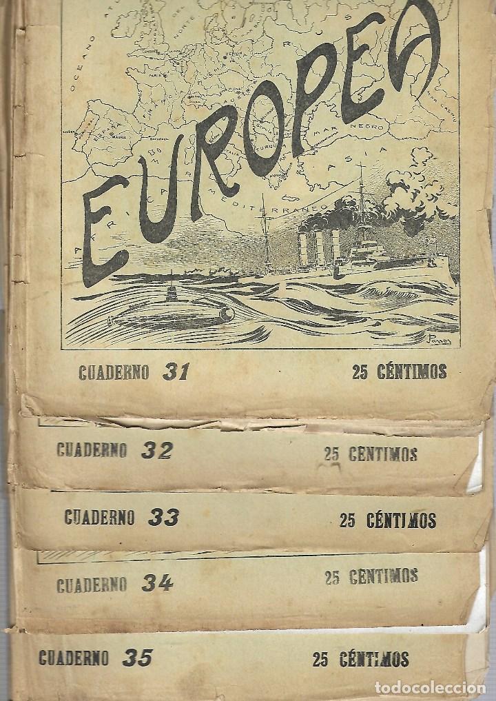 Military Antiques: 382 - 5 PERIODICOS DE LA GUERRA EUROPEA -REVISTAS DEL N&ordm; 31 al 35 DE 1.914-18 EDT- J.PEREZ CARRASCO