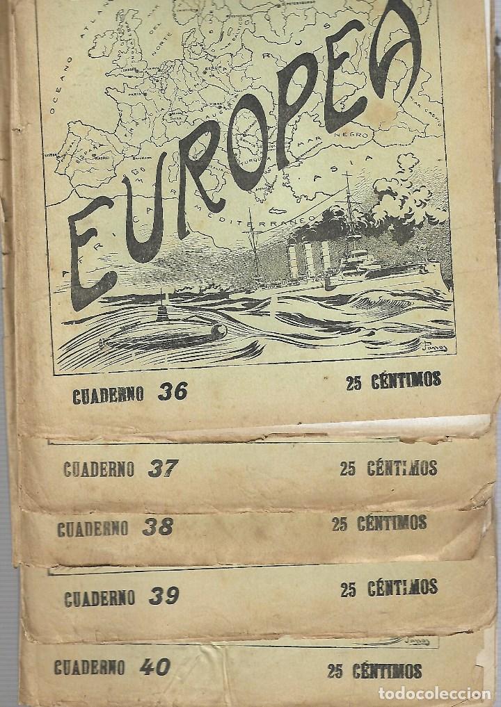 Military Antiques: 382 - 5 PERIODICOS DE LA GUERRA EUROPEA -REVISTAS DEL N&ordm; 36 al 40 DE 1.914-18 EDT- J.PEREZ CARRASCO