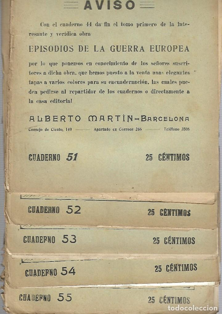 Military Antiques: 382 - 5 PERIODICOS DE LA GUERRA EUROPEA -REVISTAS DEL N&ordm; 51 al 55 DE 1.914-18 EDT- J.PEREZ CARRASCO