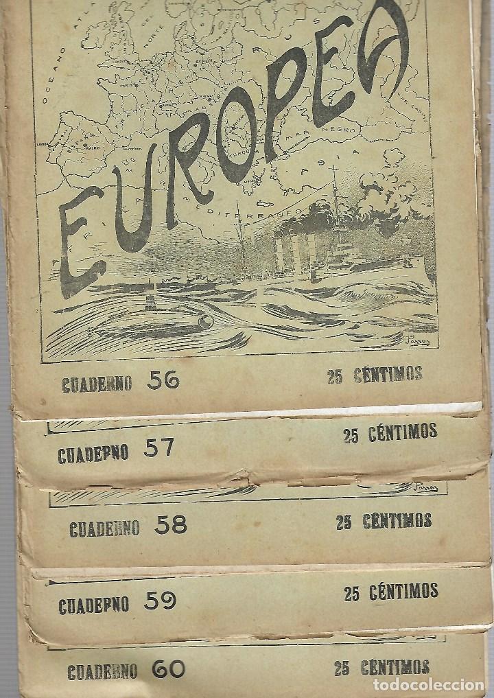 Military Antiques: 382 - 5 PERIODICOS DE LA GUERRA EUROPEA -REVISTAS DEL N&ordm; 56 al 60 DE 1.914-18 EDT- J.PEREZ CARRASCO