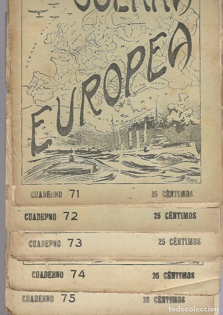 Military Antiques: 382 - 5 PERIODICOS DE LA GUERRA EUROPEA -REVISTAS DEL N&ordm; 71 al 75 DE 1.914-18 EDT- J.PEREZ CARRASCO