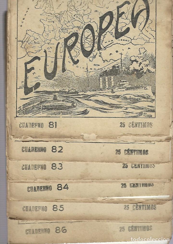 Military Antiques: 382 - 6 PERIODICOS DE LA GUERRA EUROPEA -REVISTAS DEL N&ordm; 81 al 86 DE 1.914-18 EDT- J.PEREZ CARRASCO