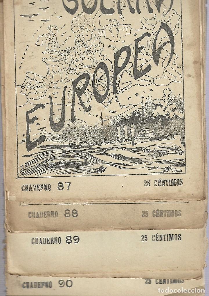 Military Antiques: 382 - 4 PERIODICOS DE LA GUERRA EUROPEA -REVISTAS DEL N&ordm; 87 al 90 DE 1.914-18 EDT- J.PEREZ CARRASCO