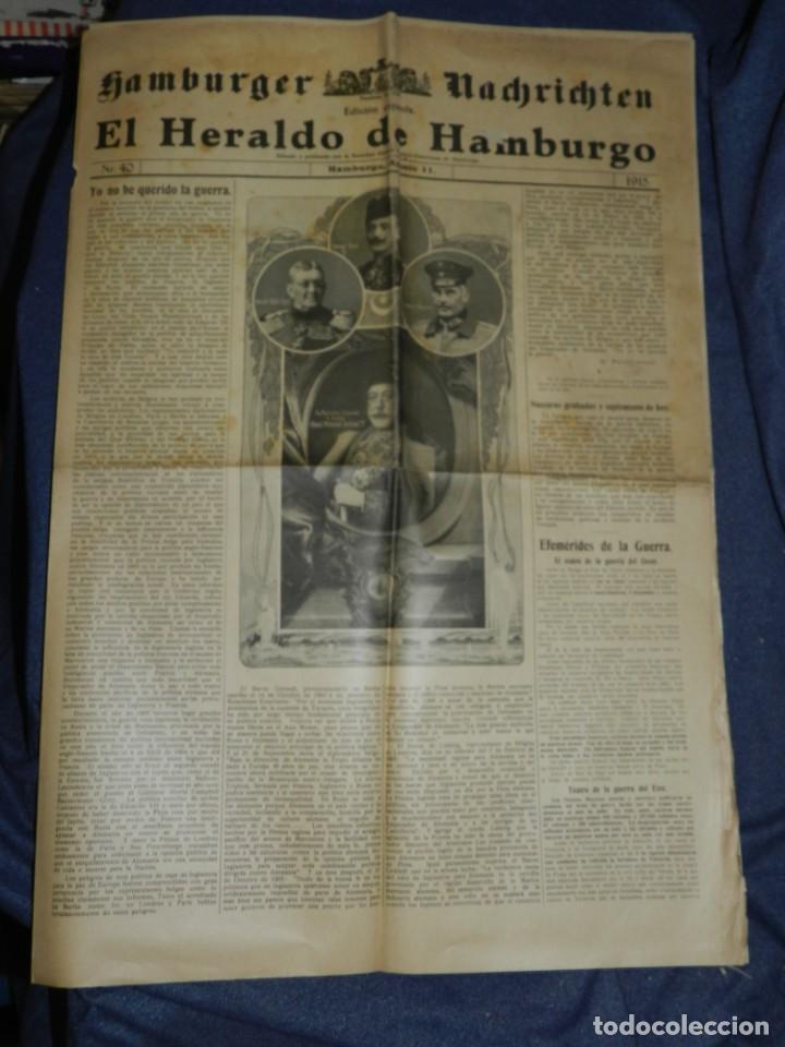 Military Antiques: (M) DIARIO EL HERALDO DE HAMBURGO N.40 A&Ntilde;O 1915 - GHAZI MEHMED RECHAD V, ENVER BAJA, LIMAN V SANDERS