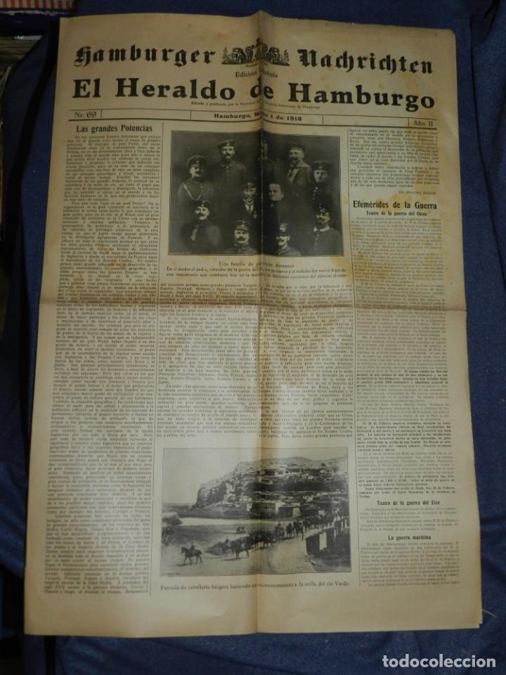 Military Antiques: (M) DIARIO EL HERALDO DE HAMBURGO N.69 A&Ntilde;O 1916 UNA FAMILIA DE GUERREROS ALEMANES