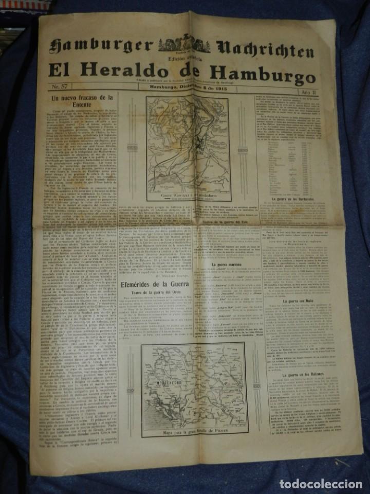 Military Antiques: (M) DIARIO EL HERALDO DE HAMBURGO N.57 A&Ntilde;O 1915 GOERZ (GORITZA) Y SUS ALREDEDORES