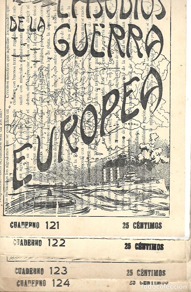 Military Antiques: 382-8 PERIODICOS DE LA GUERRA EUROPEA -REVISTAS DEL N&ordm; 121 al 128 DE 1.914-18 EDT- J.PEREZ CARRASCO