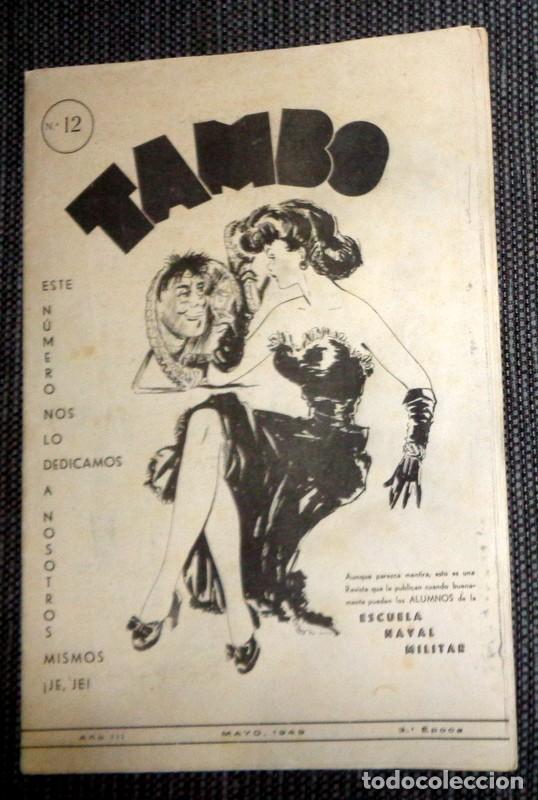 Military Antiques: REVISTA ESCUELA NAVAL MILITAR - TAMBO N&ordm;12 - Mayo A&ntilde;o 1949 ANTIGUA - EJ&Eacute;RCITO ESPA&Ntilde;OL - MILITAR HUMO